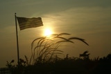 Old glory sunset.